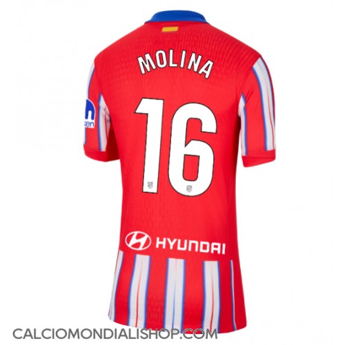 Maglie da calcio Atletico Madrid Nahuel Molina #16 Prima Maglia Femminile 2024-25 Manica Corta